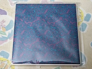 NEW Blue & Purple Paisley Ceramic Tile 4" x 4" Coaster, Hot Plate More Available - Picture 1 of 9