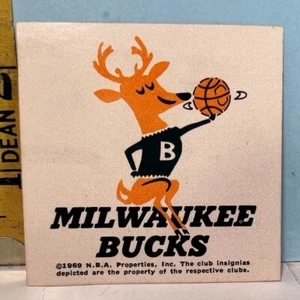 1969 Milwaukee Bucks NBA Basketball Insignia Sticker - Picture 1 of 2