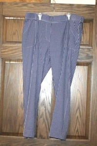 Belyn Key NWT Vent Crop Pant XL Nantucket Check golf women - Picture 1 of 6