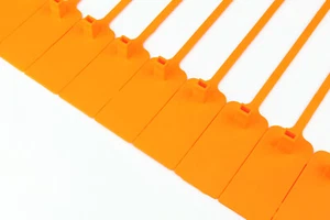 Tracewaste Pull Through Security Seals Cable Ties - Orange - Picture 1 of 2