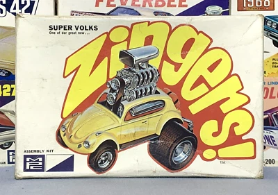 MPC "ZINGERS" VW BUG SUPER VOLKS #1-1651-125 AMT NOS ORIGINAL ISSUE F/S INSIDE!! - Image 1 of 4