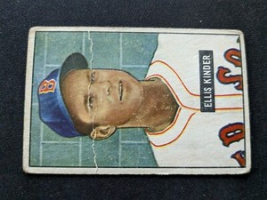 1951 Bowman Baseball Card # 128 Ellis Kinder - Boston Red Sox (GD)