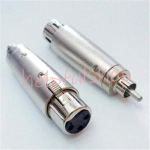 ONE XLR Female to RCA Male Jack Adaptor Connector - Picture 1 of 6