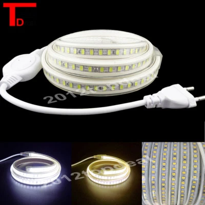120leds/m 220VAC led strip 5730 5630 SMD white Flexible tape light waterproof - Image 1 of 4