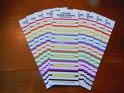 e1A101-107 ⭐ 210 Jukebox-Titelstreifen FARBMIX ⭐ RESTBESTAND - Bild 1 von 2