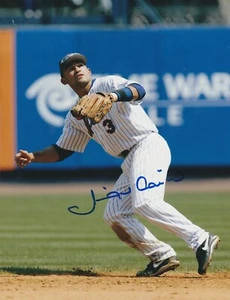 MIGUEL CAIRO NEW YORK METS ACTION SIGNED 8x10 - Picture 1 of 1