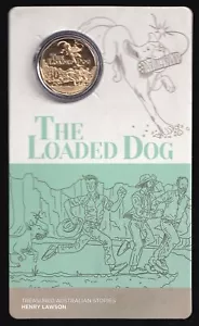 Australia 2022 Fifty Cents 50c (Henry Lawson The Loaded Dog) - Carded - Picture 1 of 3