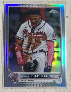 RONALD ACUNA Jr / 2022 Topps Chrome / REFRACTOR #165  / Braves - Picture 1 of 2