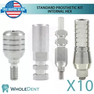 Kit de prótesis dentales estándar X10 instrumentos analógicos de transferencia de pilares hexagonales - Imagen 1 de 4