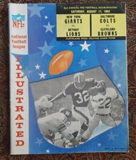 1963 NFL Illustrated. Baltimore Colts v Cleveland Browns. Jim Brown on Front. 