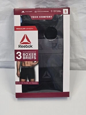 CALZONCILLOS BOXER REEBOK Tech Comfort Performance S 3 pares Nuevos Longitud Regular (I) Foto 1 de 3