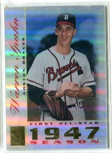 2003 Topps Tribute Perennial All-Star Warren Spahn tarjeta base #49 Hof Braves - Imagen 1 de 1