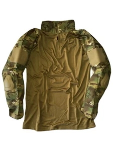Mil-Tec Warrior Tactical Shirt, Arid Woodland with Removable Elbow Pads - Picture 1 of 4