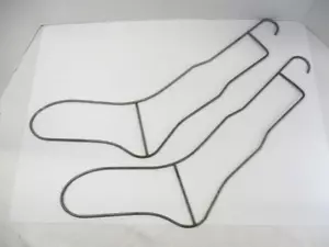 (2) Metal Sock Stretcher Stocking Dryer Hanger Set Mid-Century Laundry Decor - Picture 1 of 10