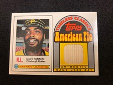 Dave Parker 2001 American Pie Game Used Bat Card - Pirates