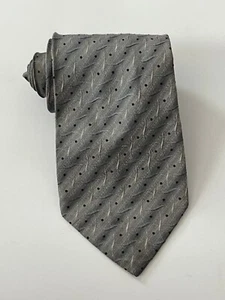 Daniel Craig Neck Tie 3.5" Wide 60" Long Gray Polka Dot  Formal Attire - Picture 1 of 6