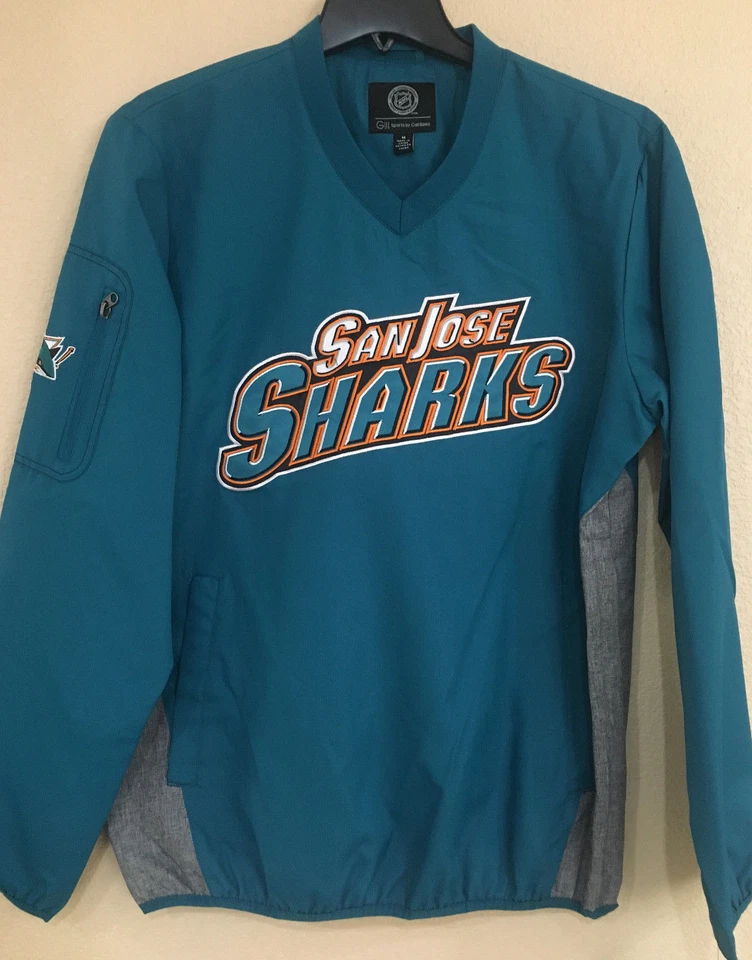 Pulôver leve San Jose Sharks cor azul-petróleo por G-III Sports - Imagem 1 de 4