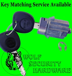 GM OEM Single Door Key Lock Cylinder 2 NON-Electronic Keys 7008836C - Picture 1 of 2