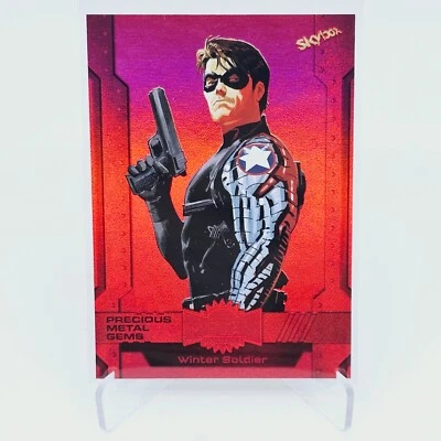 2024 Marvel Metal Universe Avengers WINTER SOLDIER Precious Gems PMG Red /100 🔥 - Image 1 of 4