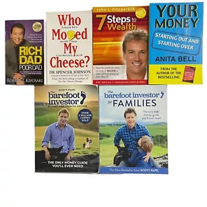 6x Finance Book Bundle Lot - The Barefoot Investor Rich Dad Seven Steps to Wealt - Bild 1 von 20