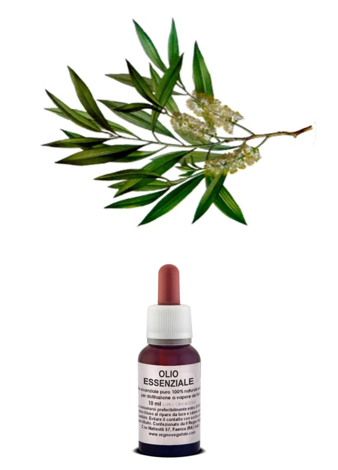 IL REGNO VEGETALE OLIO Essenziale 100% Puro TEA-TREE Naturale Alimentare Cosmetico Australia