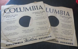 2 - 10" Columbia 78 record sleeve sleeves, see the many photos of every side - Picture 1 of 8