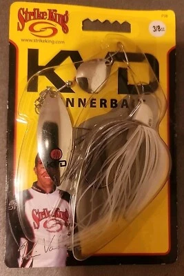Strike King 3/8 OZ Cebo Spinner KVD Tú eliges Color FSB38CW Pesca de lubina Foto 1 de 2