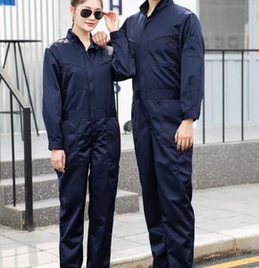 Men Women's Coverall Overall Workwear Cotton Work Pant Jumpsuit labor uniforms - Picture 1 of 26