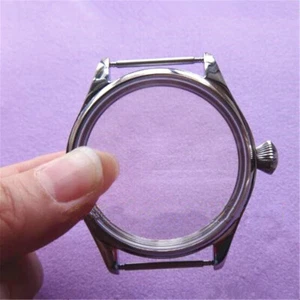 44mm Edelstahl Uhrengehäuse passend für Swiss 6497 6498 Seagull ST3600/3621 Uhrwerk - Bild 1 von 5