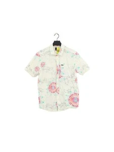 Volcom Women's Shirt S Cream Viscose with Cotton, Other Basic - Picture 1 of 6