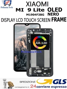 Display Oled Écran Tactile+Frame Xiaomi mi Cc9 M1904F3BG Verre Noir GLS - Photo 1/7
