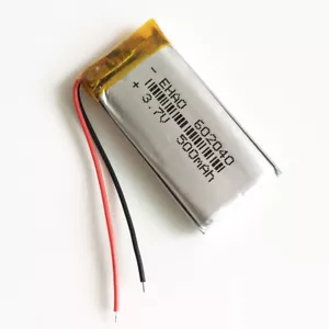 3,7 V 500mAh Lipo Polymer Wiederaufladbarer Akku für Mp3 Video Stift GPS DVD 602040 - Bild 1 von 5