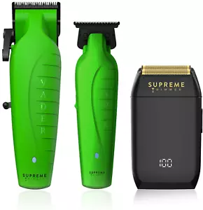 Supreme Trimmer 3-in-1 VADER DLC Barber Kit | STC5098 ST3778 STF602 | Acid Green - Picture 1 of 7