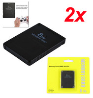 2pcs Memory Card 8MB BRAND NEW & FACTORY SEALED For Sony PlayStation 2 PS2