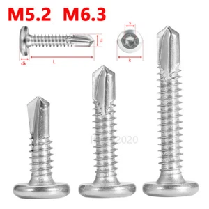 Tornillos roscantes autoperforantes con zócalo hexagonal de cabeza plana de chapa de acero inoxidable 410 - Imagen 1 de 4