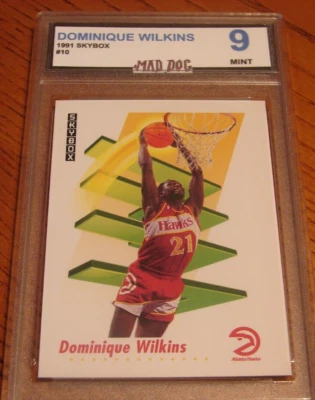 DOMINIQUE WILKINS***1991 SKYBOX---MINT 9***HAWKS---Mad Dog - Image 1 of 2