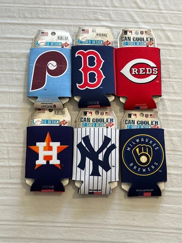 MLB Assorted Teams 2-Sided Koozies Coozies Can Cooler Wincraft Cover
