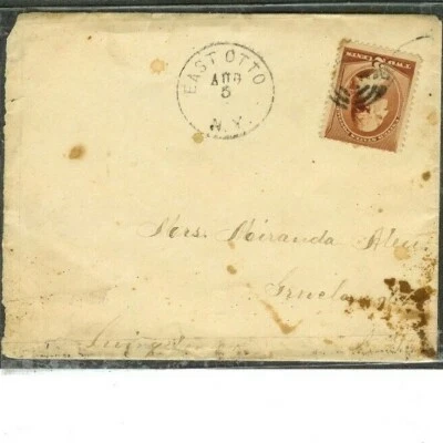 VINTAGE ENTIRE  # 210  Target Cancel  "East Otto, NY., 8-5-18??"   - Image 1 of 2