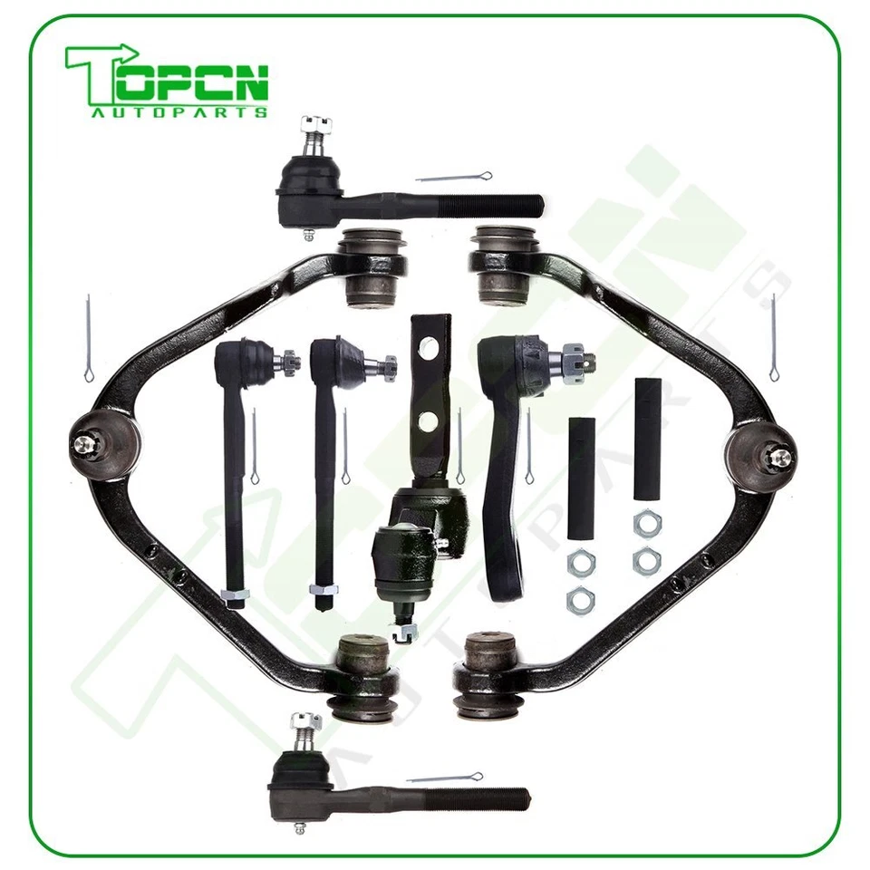 Suspension 10x Tie Rod Control Arms Steering Kit For 1997-2002 Ford Expedition - Image 1 of 4
