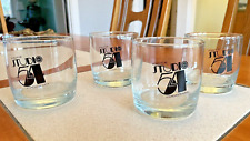RARE Studio 54 Foundation Gala Whiskey Glasses Lowball Tumbler Barware