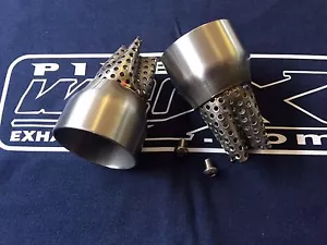 Killers Ducati Panigale Akra Db coppia silenziatori scarico 53mm estremità chiuse - Foto 1 di 2