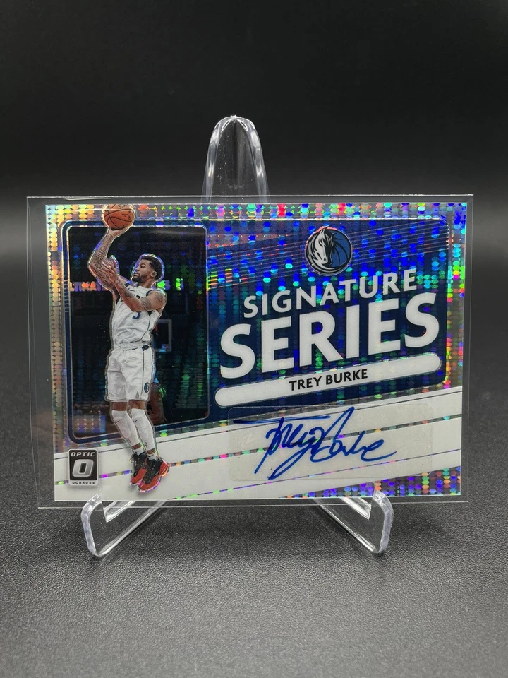 TREY BURKE 2020-21 Panini Optic SIGNATURE SERIES Auto Pulsar Prizm Mavs /17 🔥 - Image 1 of 4