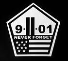 US MADE Never forget World Trade Center Sticker Decal 9/11 NYC Vinyl 