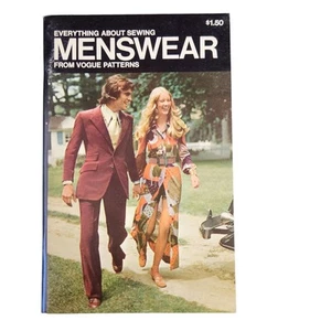 VINTAGE 1970s Everything About Patterns MENSWEAR Book - Picture 1 of 3
