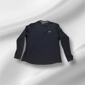 Under Armour Men's XL Long Sleeve Button Up Black Athletic Shirt - Picture 1 of 9