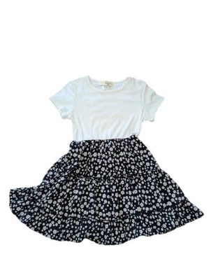 Girls Floral Dress Size 8 | Dream Girl | Fit & Flare | White & Multicolor - Image 1 of 4