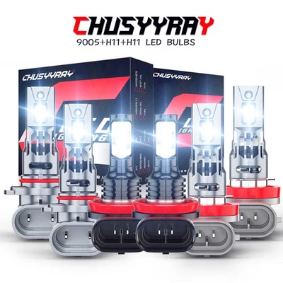 Faros LED bombillas haz alto/bajo + luces antiniebla para Chevrolet Equinox 2010-2018 Foto 1 de 4