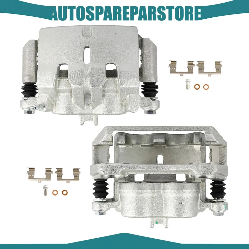 Brake Calipers w/ Bracket Front Pair For 07-13 ACURA MDX 2010 - 2013 ACURA ZDX - Image 1 of 4