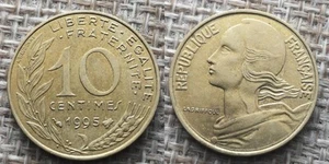 Coin France - 1995 - 10 centimes Marianne (N1378) - Picture 1 of 3