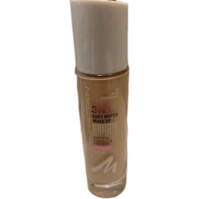 Manhattan 3in1 Easy Match Make Up Nude Finish SPF 30ml -  NR 29 LIGHT PORZELLAN  - Bild 1 von 2
